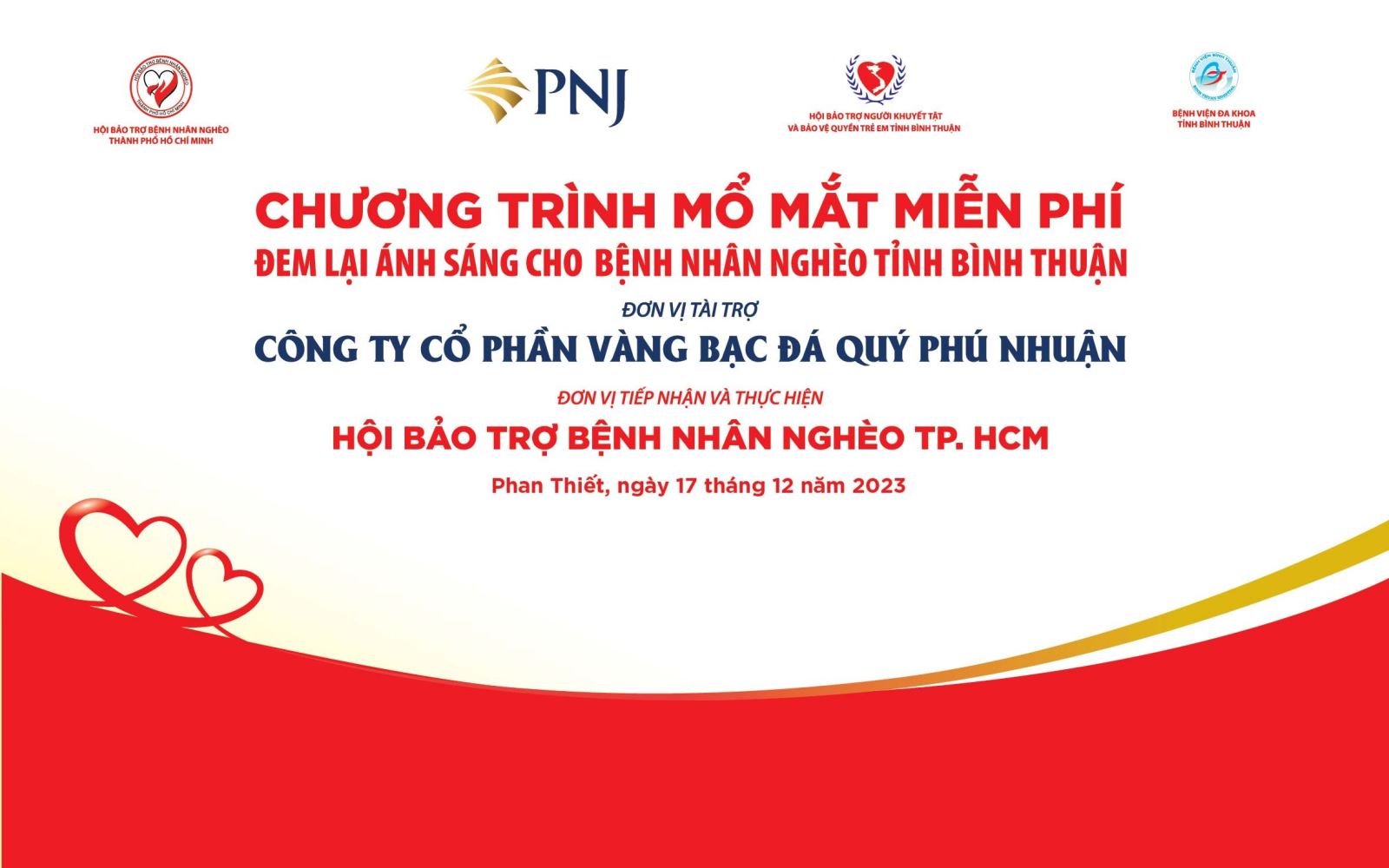 Chương trình mổ mắt miễn phí cho người nghèo tại Bình Thuận