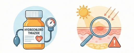 CẢNH GIÁC DƯỢC: Thuốc lợi tiểu hydrochlorothiazid và nguy cơ ung thư da