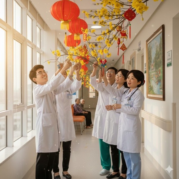 KHOA KHÁM, QUẢN LÝ CHĂM SÓC SỨC KHỎE CÁN BỘ: GÓI GHÉM VỊ TẾT, GỬI TRAO TÂM TÌNH