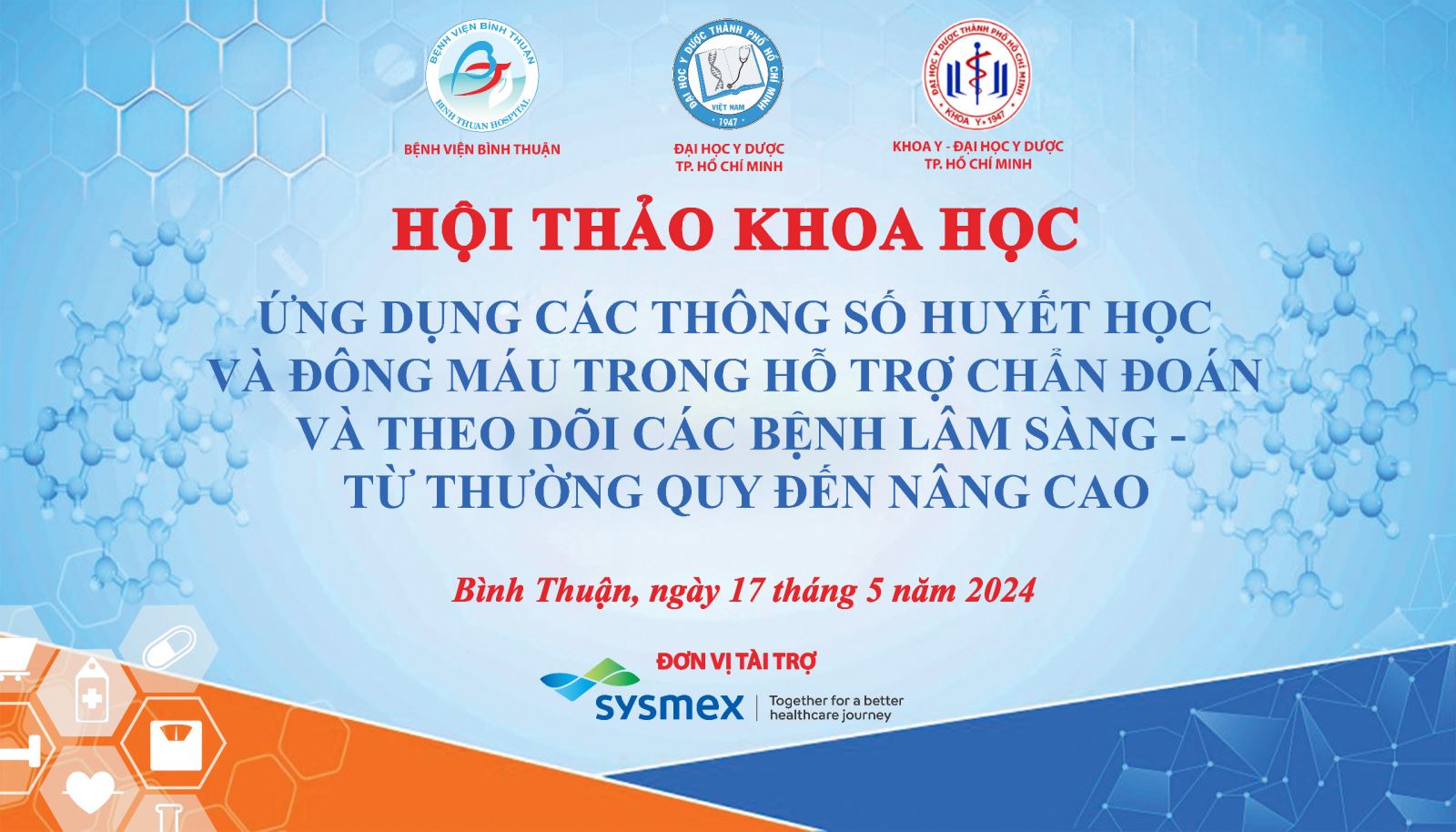 BTO-Bệnh viện đa khoa tỉnh Bình Thuận phối hợp Trường Đại học Y Dược TP. Hồ Chí Minh vừa tổ chức hội thảo chuyên đề về ứng dụng các thông số huyết học và đông máu trong hỗ trợ chẩn đoán, theo dõi các bệnh lâm sàng từ thường quy đến nâng cao, hơn 120 bác sĩ trong tỉnh tham dự.