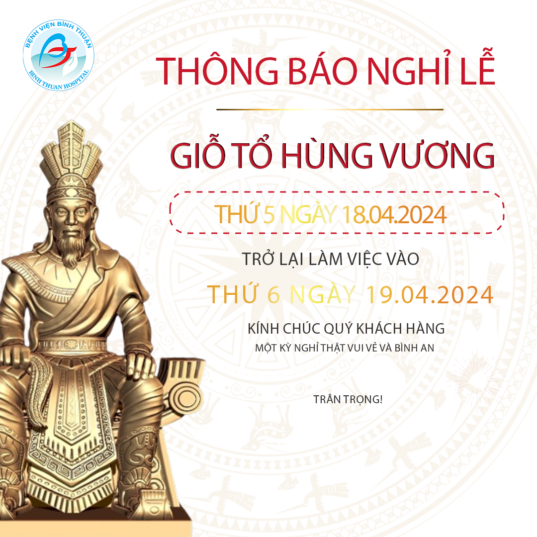 Thông báo nghỉ lễ giỗ tổ Hùng Vương